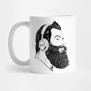 BearBull - black lines Mug